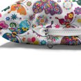 thumbnail image 4 of Butterfly Pet Bed, Sixties and Seventies Inspired Complex Image with Floral Elements and Butterflies, Resistant Pad for Dogs and Cats Cushion with Removable Cover, 24" x 39", Multicolor, by Ambesonne, 4 of 4