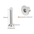 thumbnail image 2 of Unique Bargains 5/16-18x2' Flat Head Socket Cap Screws, 304 Stainless Steel Hex Socket Drive Fasteners Bolts 5Pack, 2 of 5