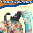 thumbnail image 5 of Pioneer Flower Floral Print Pattern 17" School Backpacks for Teens,Waterproof Oxford Fabric,S-Shape Padded Straps for School,Travel,Hiking,Camping, 5 of 5