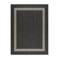 thumbnail image 5 of CAMILSON Bordered Washable Indoor Outdoor Area Rug Dark Grey 5 x 7, 5 of 9