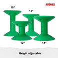thumbnail image 5 of Storex Plastic Wiggle Stool, Adjustable 12-18 inch Backless Seat Height, Green, 5 of 12