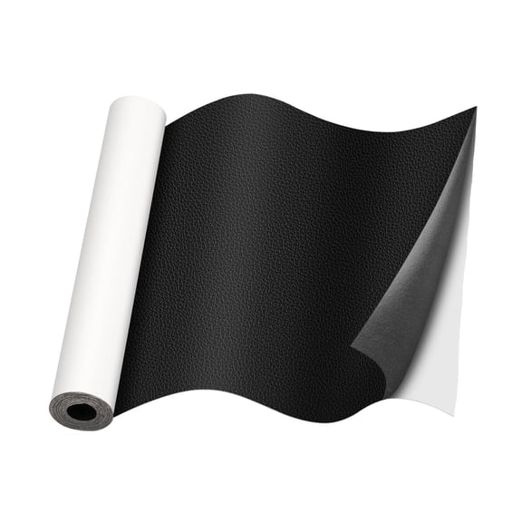Self-Adhesive Leather Repair Patch, Black, 8" x 12" 2Pcs for Couches, Car Seats, Sofas, Vinyl Upholstery, Boats & Chairs