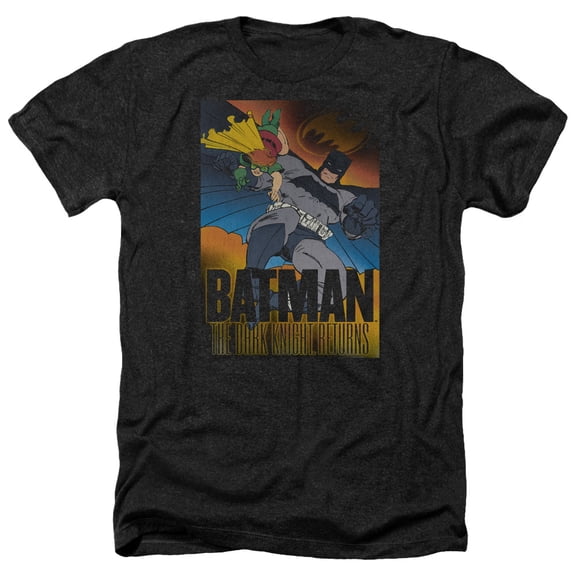 Batman - Dk Returns - Heather Short Sleeve Shirt - Small