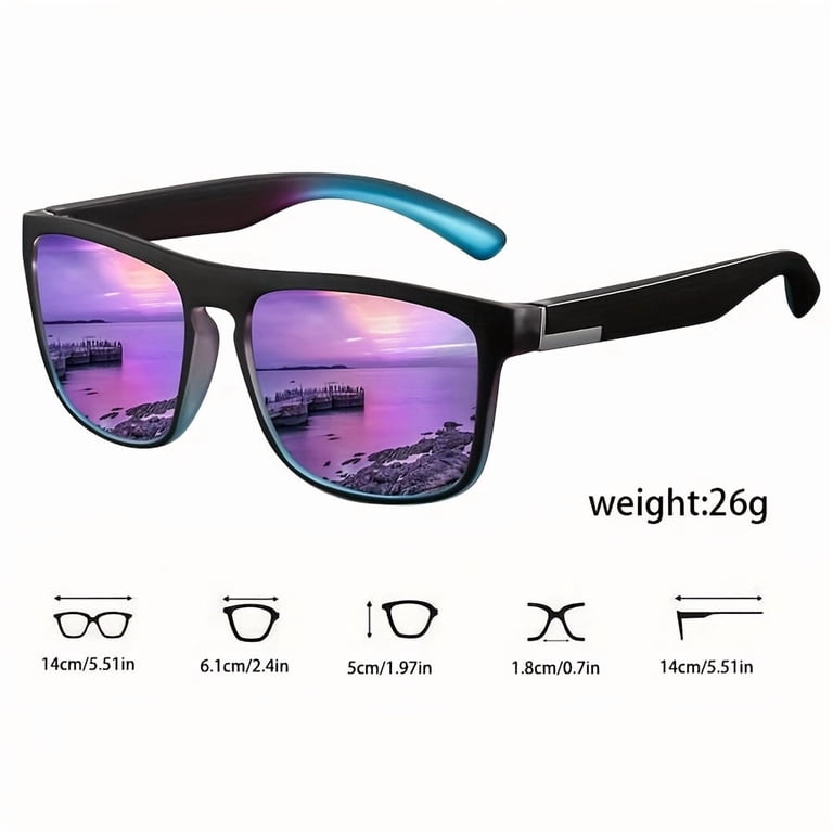 Set of 3 Stylish Retro Unisex Square Glasses for Men And Women