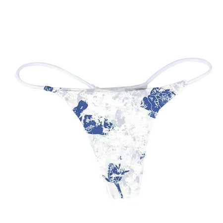 CELIEAN Women s everyday sexy printed panties White L