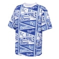 thumbnail image 2 of Youth Outerstuff  Blue Kansas City Royals All-Over Pennant T-Shirt, 2 of 3