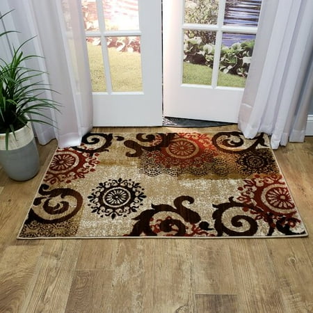- Fleur De Lis Living Classen Medallion Ivory Area Rug