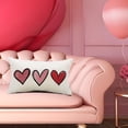 thumbnail image 1 of Funda de almohada para el día de San Valentín, funda de almohada para el día de San Valentín, funda de cojín con forma de corazón para fiesta y sala Blanco Macarena Funda de almohada, 1 of 8