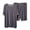 Grey, variant on 2 Pcs Lounge Sets for Women Ice Silk Summer Short Sleeve & Short Pants Pajama (Khaki L)
