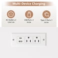 thumbnail image 2 of Ktaxon Fluted Nightstand with Charging Station, End Table Wooden Bedside Table Large Capacity Easy to Assemble, 2 of 11