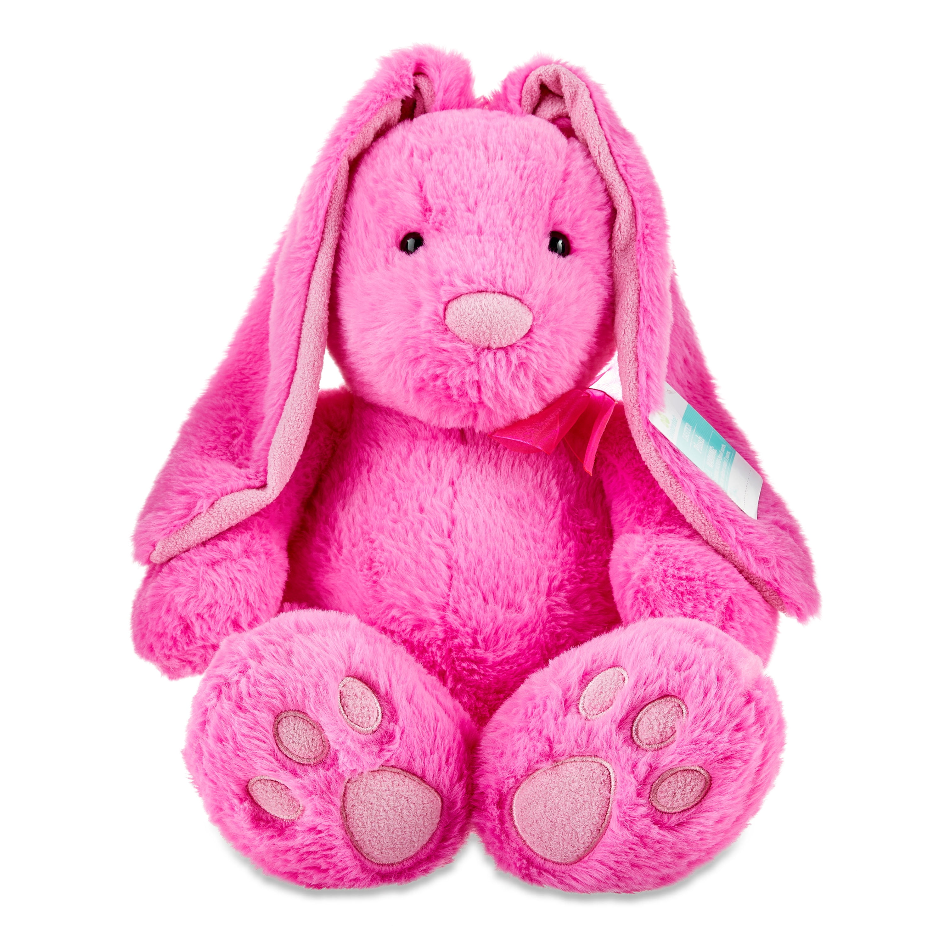 Easter Large Pink Long Ear Bunny Plush, 21 in, by Way To Celebrate