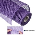 thumbnail image 3 of Unique Bargains PP Burlap Mesh 10' x 5 Yards Decorative Wrapping Ribbon, Purple 1 Roll, 3 of 5