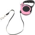 thumbnail image 2 of Retractable Dog Leash for Medium - Small Dogs and Cats 16FT Tangle Free, Heavy Duty Walking Leash with Anti Slip Handle, Pause and Lock Strong Nylon Tape, Store Dog Leash Retractable(Pink), 2 of 7
