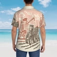 thumbnail image 4 of Balery Combine harvester working with tractor Camisas hawaianas de manga corta para hombre, camisas playeras de corte holgado, camisas de vacaciones con botones,Small, 4 of 7