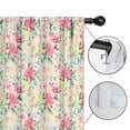 thumbnail image 4 of Blackout Kids Curtains,Pioneer Flower Floral Print Pattern Childrens Insulated Curtains Set Of 2,Bedroom Essentials,Toddler Room Decor 52"x63", 4 of 5