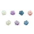 thumbnail image 2 of Jumpingount 10 piezas de flores artificiales para manualidades DIY, decoración de simulación de uñas epoxi, tocados, artesanía de Color sólido Ropa, zapatos y accesorios Miscelánea gris perla Jumpingount AP016401-07, 2 of 6