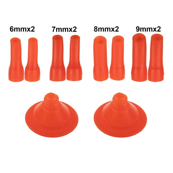 BTOER Glass Nozzles Plastic Glass Glue Caulking Gun Nozzles Sealant Silicone Caulking Tips Caulking Gun Nozzles Cap Construction Tool