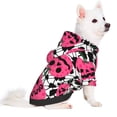 thumbnail image 2 of Honeii Halloween Pumpkins Print Small Dog Hoodies Pet Hooded Sweatshirts Fall Winter Puppy Cat Sweaters Warm Clothes for Small Dogs Outfits Costume-Large, 2 of 7