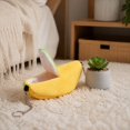 thumbnail image 5 of Small Animal Hideout Banana Shaped House Cozy For Hamsters Guinea Pigs And Other Small Pets Fun Cage Accessory And Sleeping Hut, 1Pack Yellow, 5 of 7