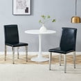thumbnail image 2 of Newest Dining Chairs Set Of 2, Modern Kitchen & Dining Room Chairs, Linen-Cotton Dining Chairs With Sturdy Legs Black, 2 of 10