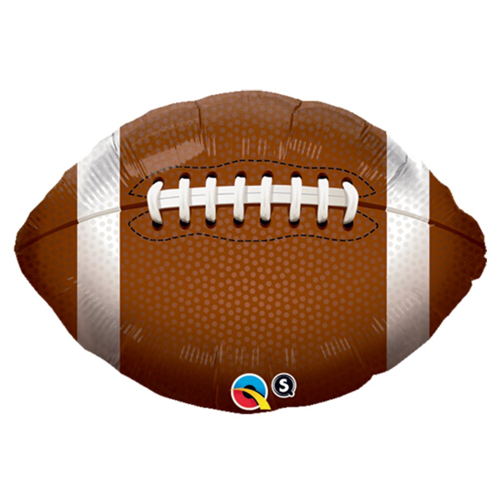 Qualatex Realistic Football Shape Standard 18" Foil Balloon, Brown