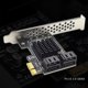 thumbnail image 3 of SATA PCIe Bracket 4 Port III Tarjeta 6Gbps 3.0 a PCI-e 1X Adaptador con, 3 of 7