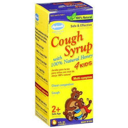 Hyland's Cough Syrup 4 Kids with Honey 4 fl oz