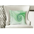 thumbnail image 4 of Ambesonne Green Throw Pillow Cover 2 Pack, Abstract Fractal Spirals, 16", Green, 4 of 6