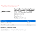 thumbnail image 2 of Pump To Gear Power Steering Pressure Line Hose Assembly - Compatible with 1996 - 1997 Mercedes-Benz E320, 2 of 2