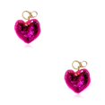 thumbnail image 2 of Matsuzay LLavero de corazón llavero exquisito colgante colgantes bolsa accesorios de decoración llavero de lentejuelas para regalo Rosa roja 2piezas Matsuzay CBP263886, 2 of 6