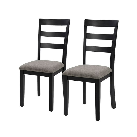 Dining Chairs Set of 2 Wooden Kitchen Chairs Solid Wood Legs High Ladder Back Nonslip Foot Pads 275lbs Capacity Suitable for Dining Room Or Kitchen