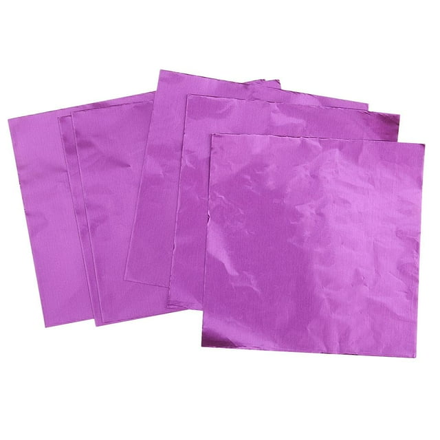 Rongfmy 100 Packs Cute Aluminum Foils Candy Chocolate Wrappers Package Wedding Decor