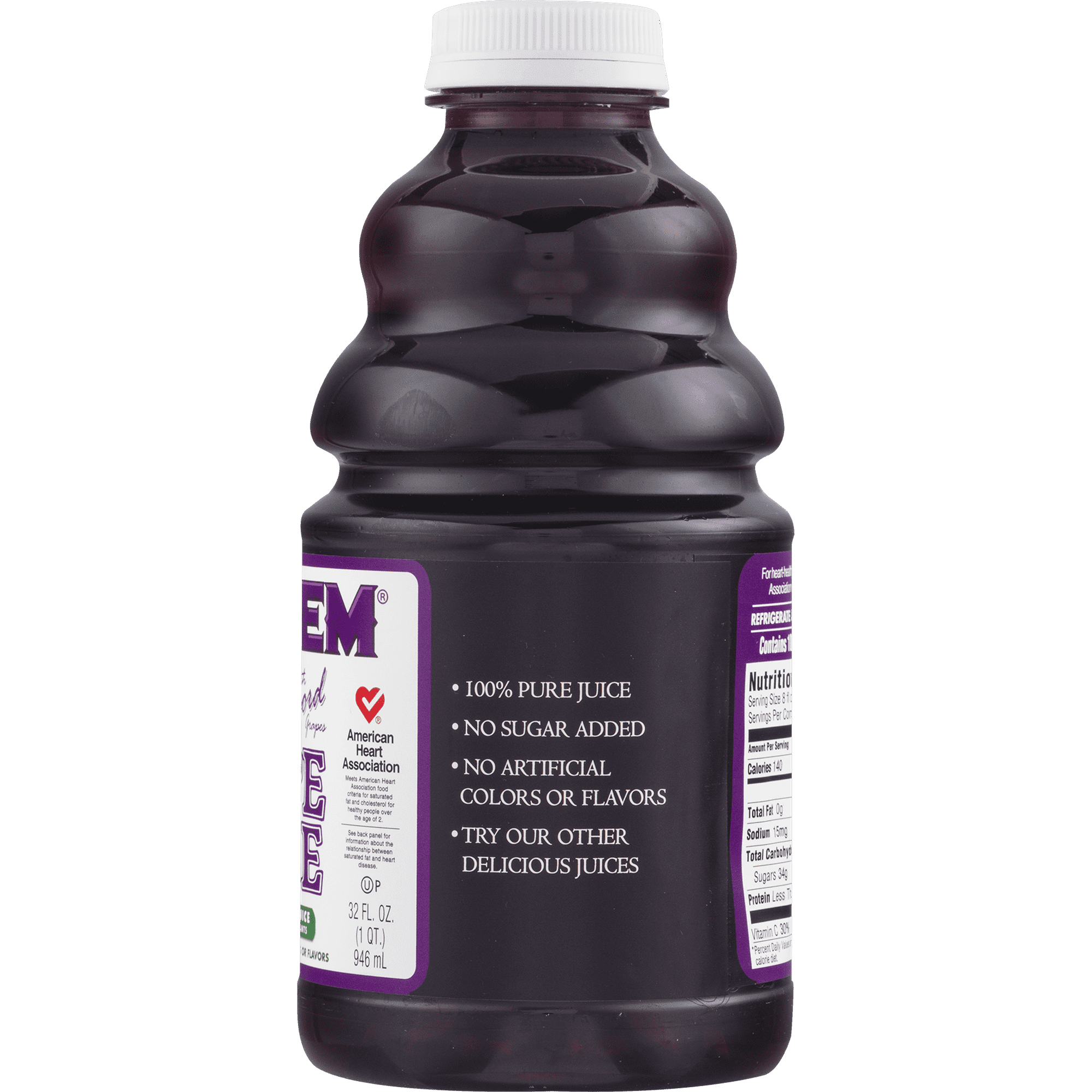 Pack of 12, Kedem 100% Pure Grape Juice, 32 oz