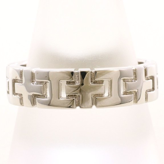 Pre-Owned K14 14K WG White Gold Ring, Total Weight 5.8g Condition