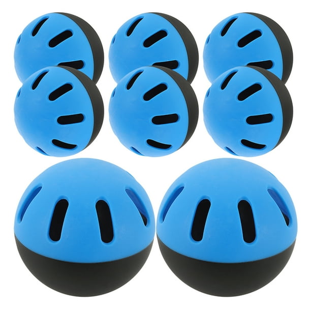8 pelotas de práctica de béisbol - Pelotas de entrenamiento blandas de 74 mm para bateo, bateo y lanzamiento - Airflow Softball de vuelo limitado para interiores y exteriores