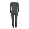 thumbnail image 5 of Leesechin Khaki Pants for Women Tracksuits Sportswear Long Sleeve Pullover Casual Suit on Clearance, 5 of 8