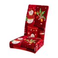 thumbnail image 2 of HongHeng Christmas theme Stretchy Parson Chair Slipcovers for Dining Room Chair seat Covers Chair Protectors for Party Pet Protection Universal Fit Soft Polyester Xmas Decorations, 2 of 6