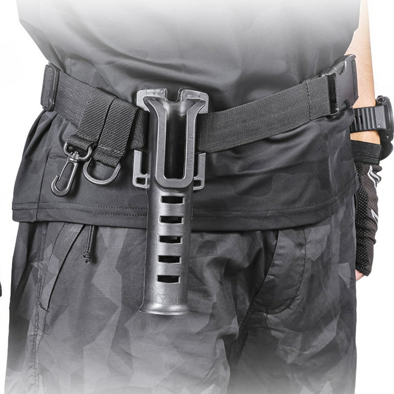 Convenient Hands Free Fishing Rod Pole Holder Belt, Adjustable Size for All  Anglers