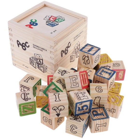 Lipstore 27pcs Fun Letter Developmental Building Blocks Toy Children Early Education Toys Parent-Child Games