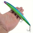thumbnail image 6 of BIQIANWO 1pc 7.09inch 24g Laser Minnow Fishing Lure - Realistic Hard Crankbait with Treble Hooks for Bass, Trout, Catfish, and More - Durable Plastic Artificial Bait for Freshwater and Saltwater Fishi, 6 of 10