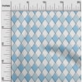 thumbnail image 2 of oneOone Velvet Light Blue Fabric Argyle Sewing Craft Projects Fabric Prints By Yard 58 Inch Wide, 2 of 4