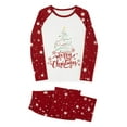 thumbnail image 3 of Nituyy Matching Christmas Pajamas for Family, Funny Holiday Cute Let It Snow Print Tops and Plaid Pants Xmas Sleepwear Pjs Set, 3 of 10