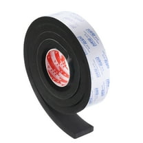 Uxcell 2"W x 5/8"T x 6.6Ft Self-Adhesive EVA Insulation Foam Tape, Black