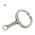 thumbnail image 2 of Flmtop Anneau de Traction en Métal Design Boule Ressort Anneau de Nez Robuste pour Bétail Animal, 2 of 9