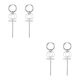 thumbnail image 1 of Minnieouse 1 par de accesorios de moda con estilo, colgante de oreja de aro, decoración de joyería, gotas para las orejas de las mujeres para Plata 2Conjunto, 1 of 6