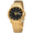Gold w/ Black Dial, variant on Men's Quartz Day/Date Watch - Black Dial - Two-Tone Case and Bracelet