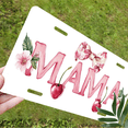 thumbnail image 5 of 1 Pcs 2D Flat License Plate Covers & Frames, Mama with Cherry For Decorative Front, Waterproof For Decoration Aluminum License Plate Covers & Frames Cover For Men Women, 12" X 6", 5 of 6