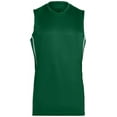 thumbnail image 3 of Augusta 1180A Adults Winning Streak Game Jersey - Dark Green & White- 3X, 3 of 5