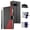 Black, variant on For Google Pixel 10 / 10 Pro 6.3" Splicing Multi Card Slots/Pocket Zipper Wallet Strong Magnetic Attachment/Closure, PU Leather Flip Wallet Case With Hanging Rope,Brown,For Pixel 10 / 10 Pro
