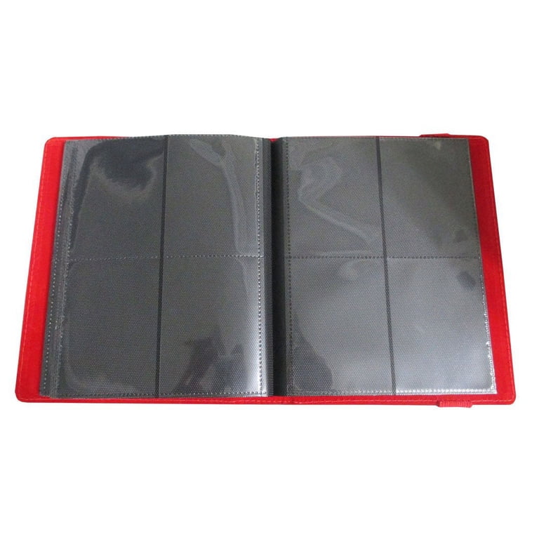 dex card binder Protection 4 | Stores 160 Gaming Cards | Includes 20 Side Loading Card Pages | 4 Card Page Format | BandClosure | Smooth Matte Padded Finish They comfortably hold 480 double or single sleeved cards in side loading pockets and utilise an additional flyleaf before the first and after the last page to provide additional protection Dex Protection Zipper Card Padded